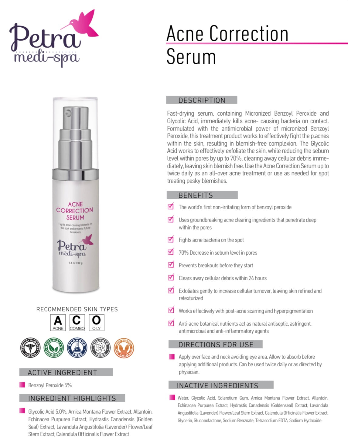 Acne Correction Serum