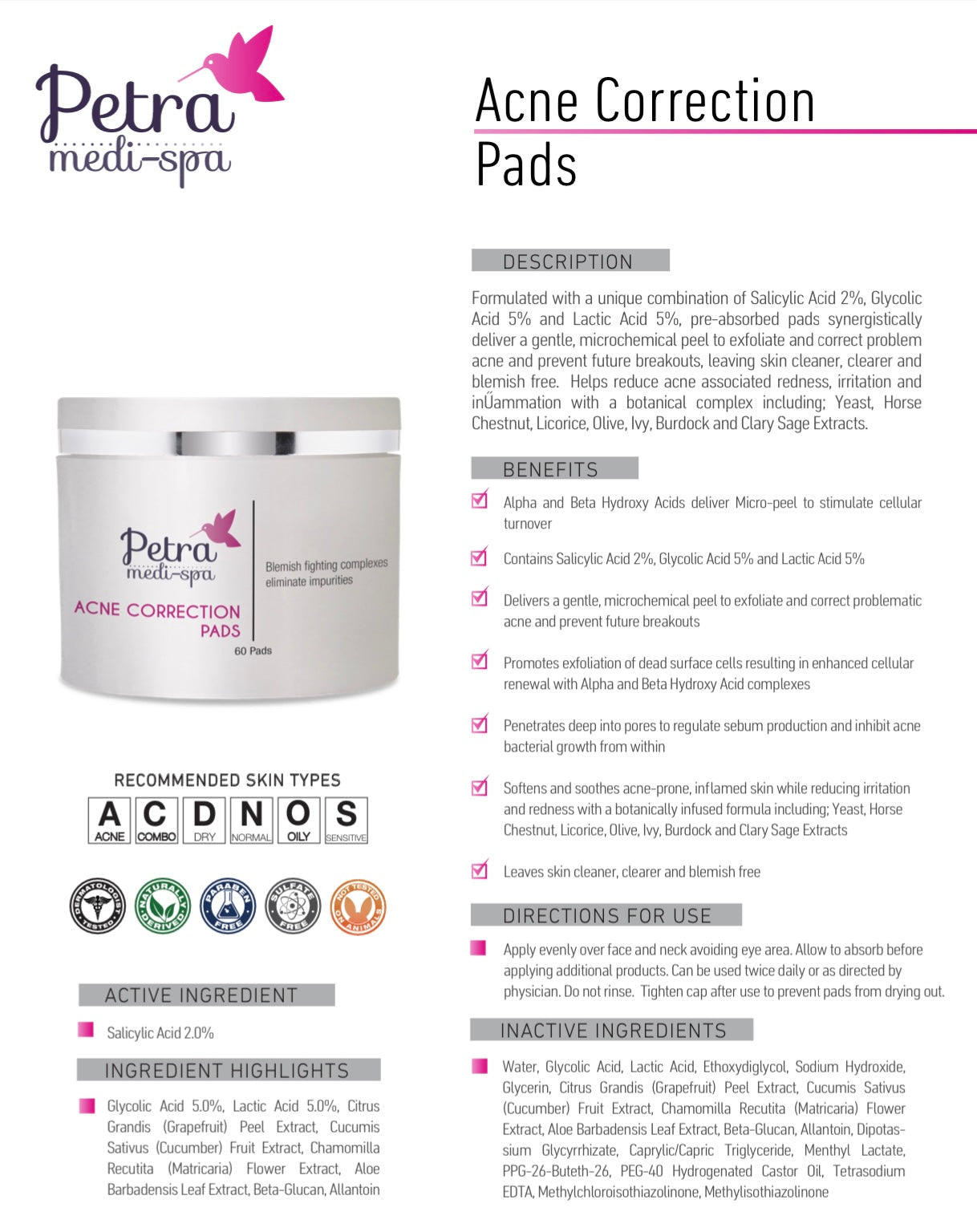 Acne Correction Pads